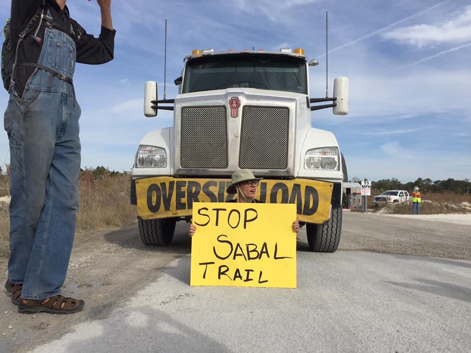 Sabal Trail protestor
